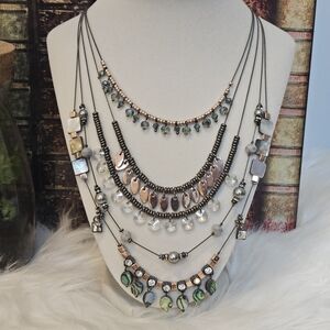 Multi Strand Layered Boho Necklace